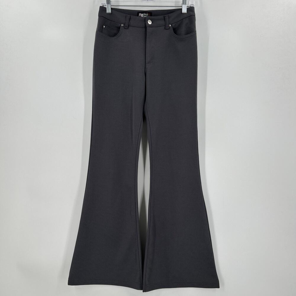 Vintage 90s Y2K Space Girlz Flared Pants Womens Size 6 Gray